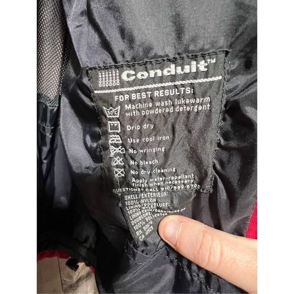 Mountain Hardwear Conduit Red and Black Coat Jacket Sz 12 - Picture 8 of 8